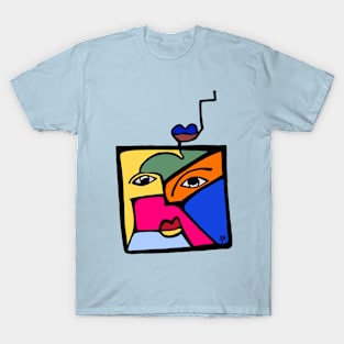 Picasso Inspired Painting (Square Dance) T-Shirt